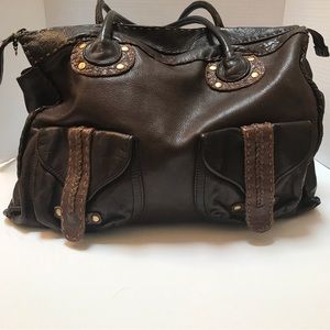 Carla Mancini Brown Leather Purse - Rare Hard to Find